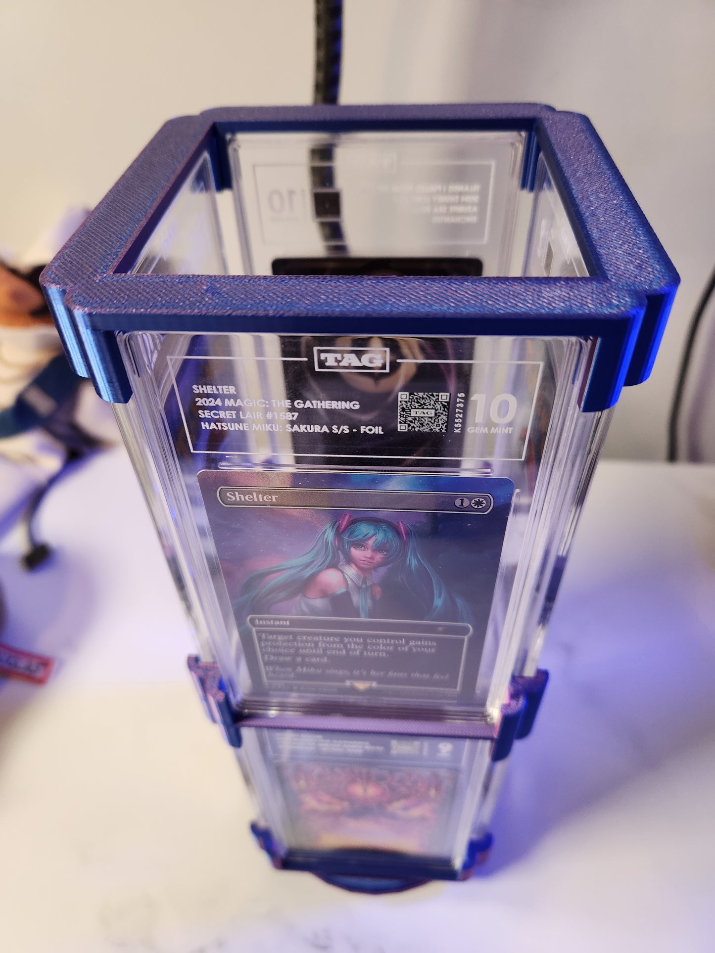 Graded Card Stand - Compatible with PSA/CGC - Turnable 360 Display - SlabTower