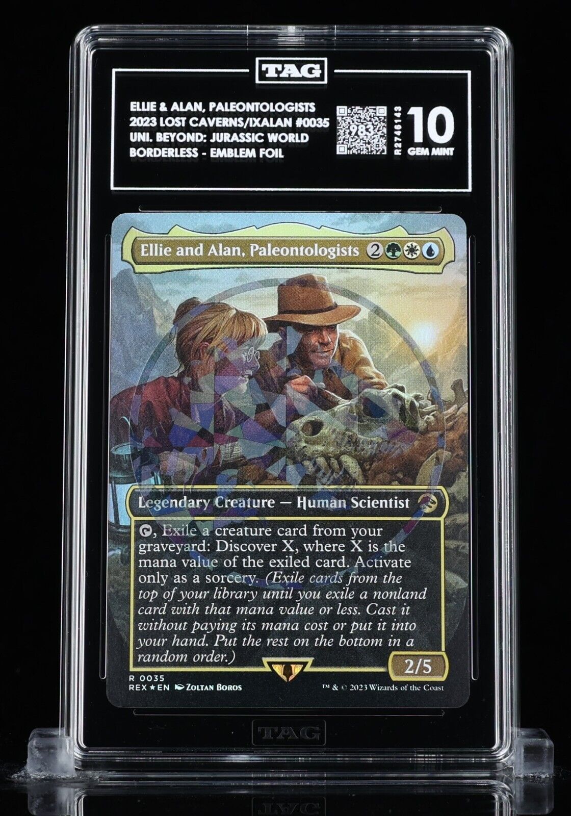 MTG ELLIE AND ALAN, PALEONTOLOGISTS Jurassic World Brdles-Emb Foil #0035 TAG 10
