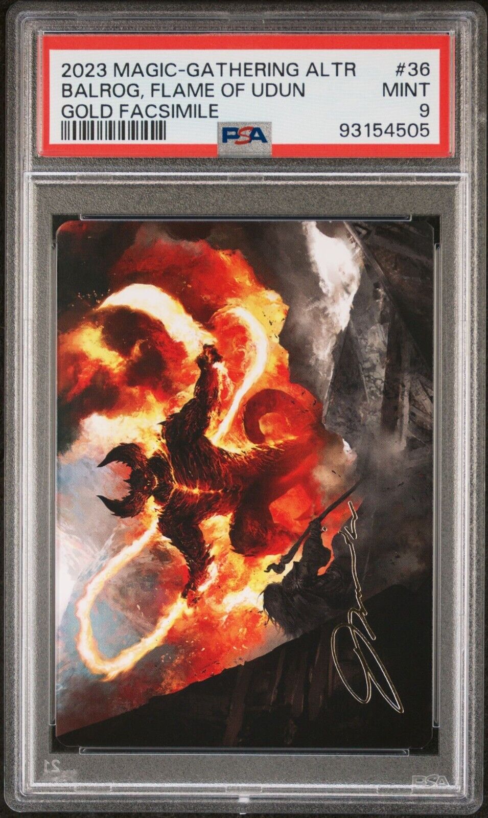 BALROG, FLAME OF UDUN (GOLD-STAMPED) *PSA 9*