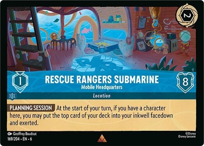 Rescue Rangers Submarine Mobile Headquarters Non-Foil Disney Lorcana