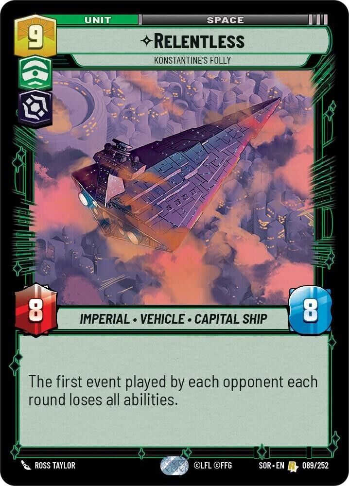 Relentless - Konstantine's Folly (Non-Foil) SWU