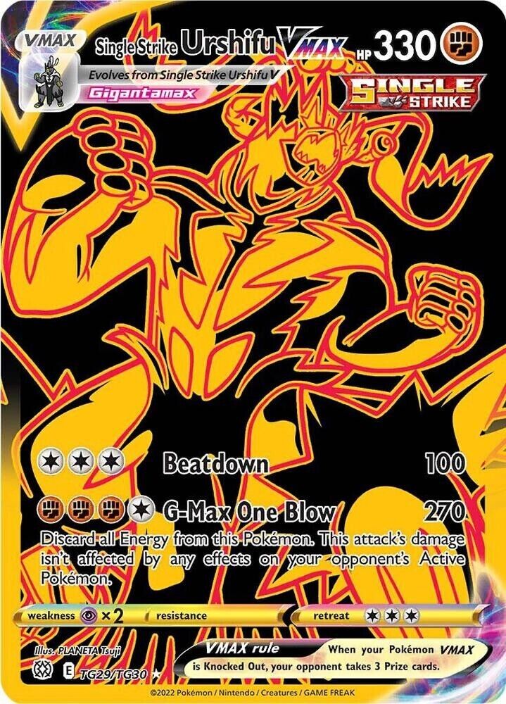 Single Strike Urshifu VMAX (Secret) TG29/TG30 Swsh09: Brilliant Stars (NM) PKM