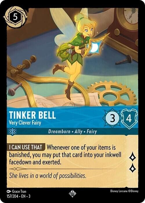 Tinker Bell Very Clever Fairy Non-Foil Disney Lorcana