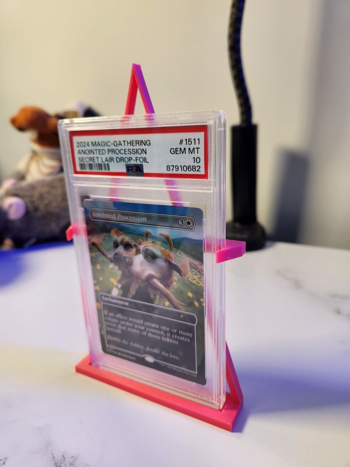 Graded Card Stand Tri - Compatible with TAG/PSA/CGC - Turnable 360 Card Display