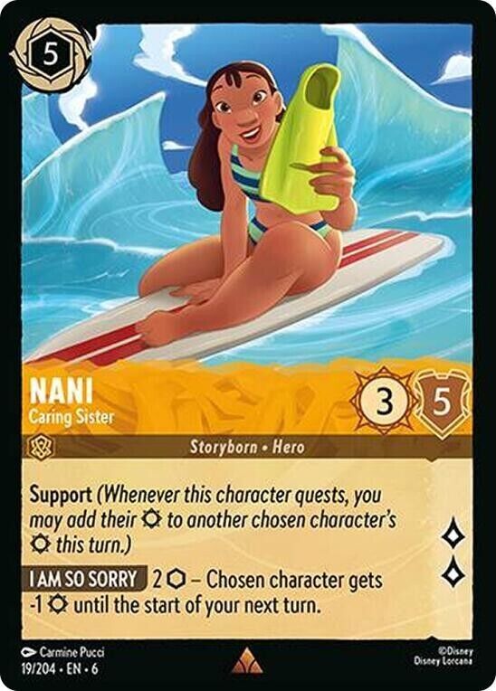 Nani Caring Sister Non-Foil Disney Lorcana 19/204