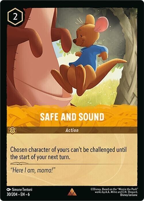Safe and Sound Non-Foil Disney Lorcana 30/204