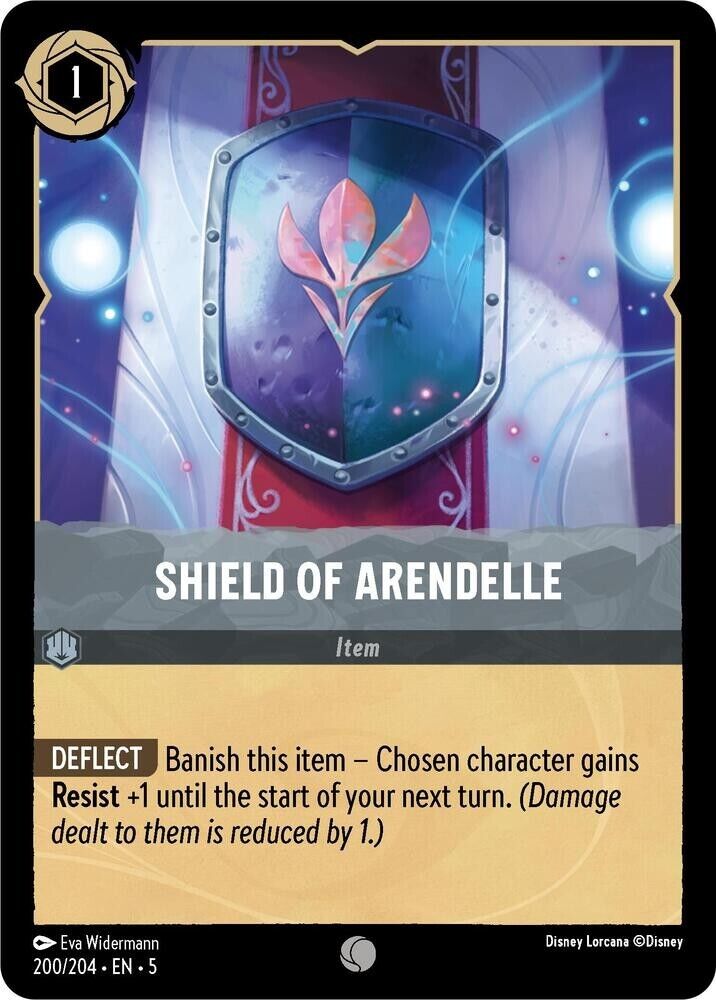 Shield of Arendelle Cold Foil Disney Lorcana 200/204 Shimmering Skies