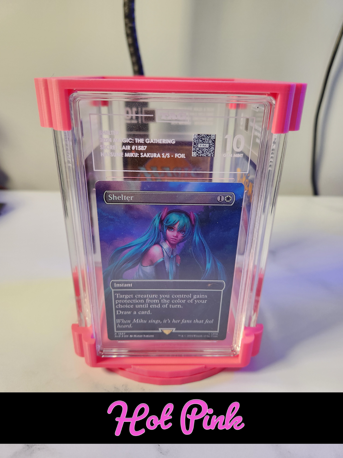 Graded Card Stand - Compatible with TAG - Turnable 360 Card Display - SlabTower