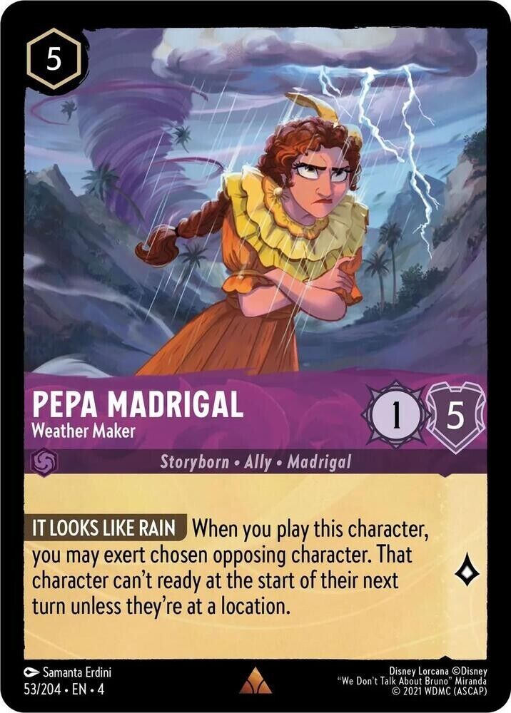 Pepa Madrigal Weather Maker Non-Foil Disney Lorcana 53/204