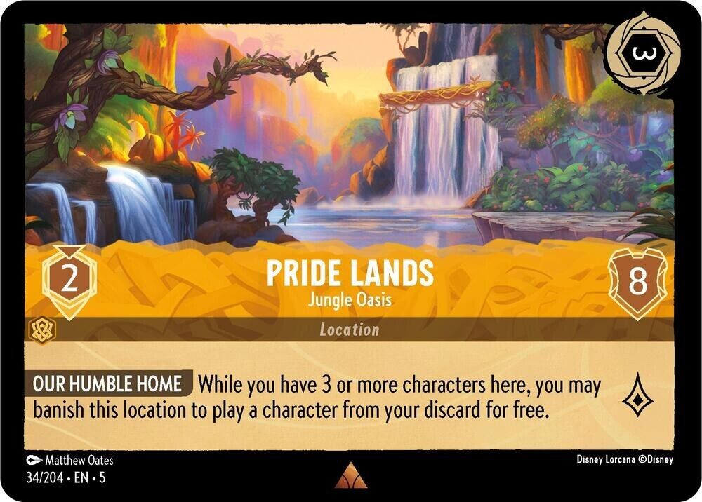 Pride Lands Jungle Oasis Non-Foil Disney Lorcana