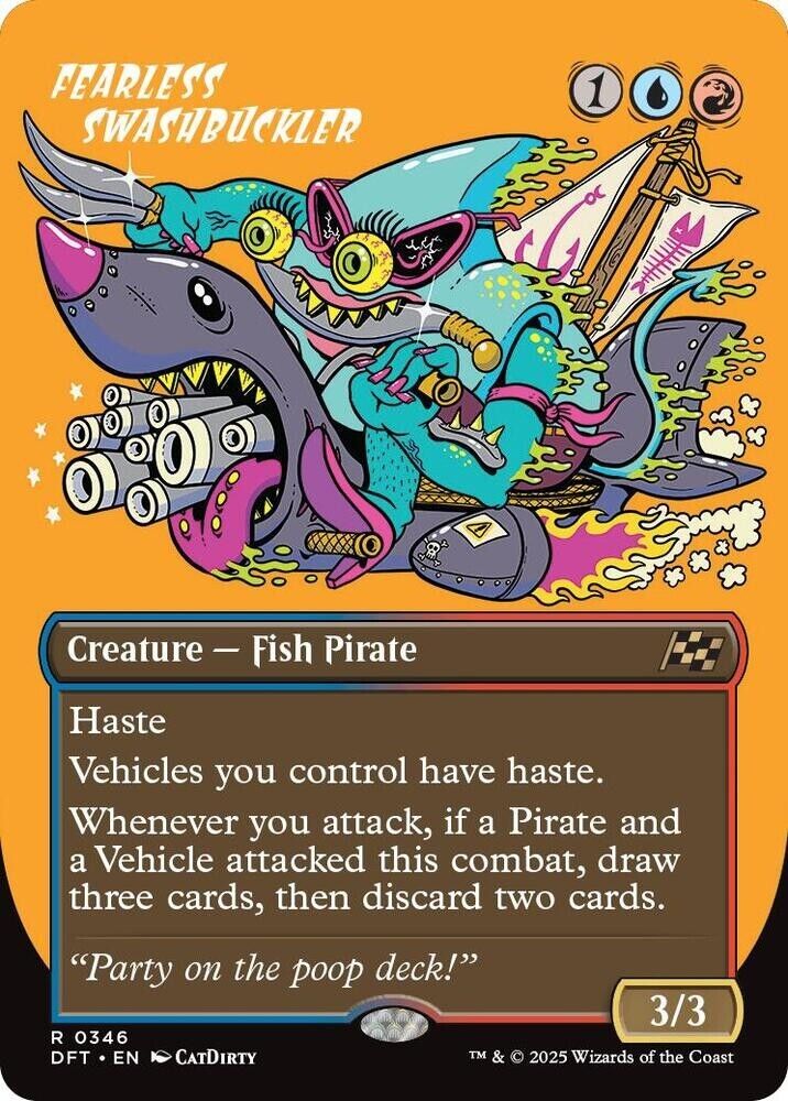 Fearless Swashbuckler (Borderless) (Non-Foil) Aetherdrift MTG