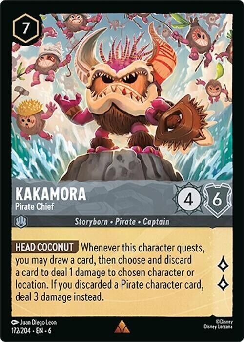 Kakamora Pirate Chief Non-Foil Disney Lorcana 172/204