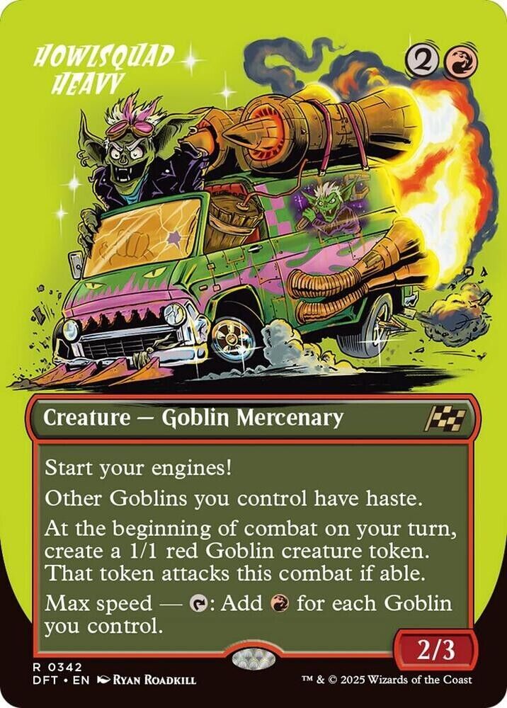 Howlsquad Heavy (Borderless) (Non-Foil) Aetherdrift MTG