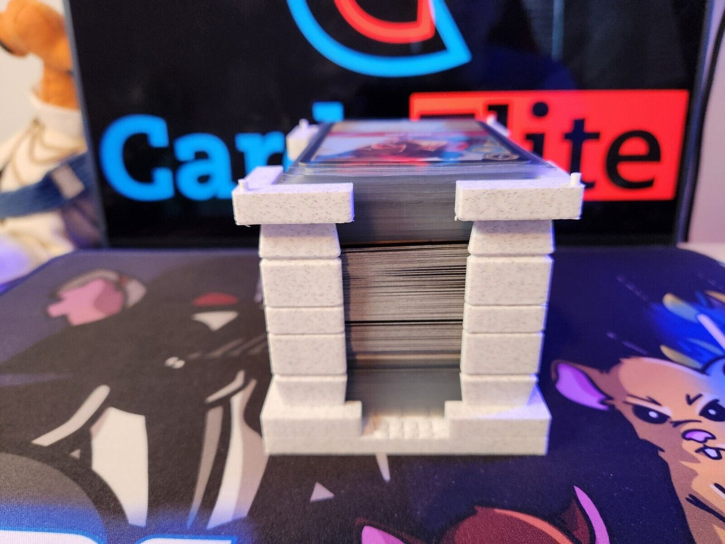 TCG Card Game Deck Box 100 Cards Deck Holder Stackable MTG Pokemon Lorcana