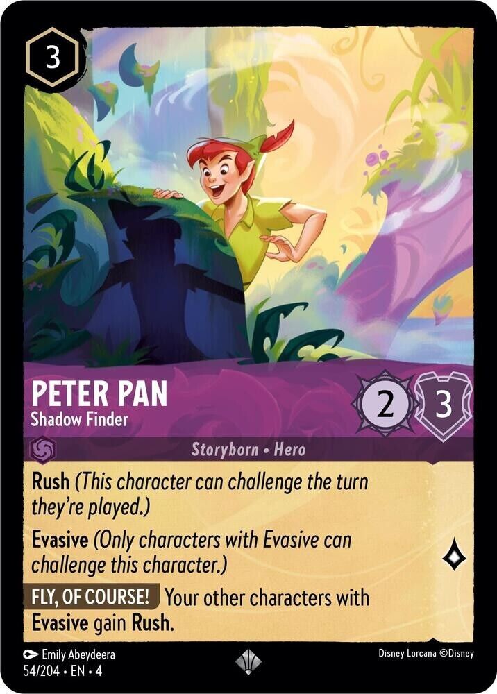 Peter Pan Shadow Finder Non-Foil Disney Lorcana