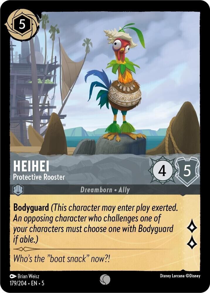 HeiHei Protective Rooster Cold Foil Disney Lorcana 179/204
