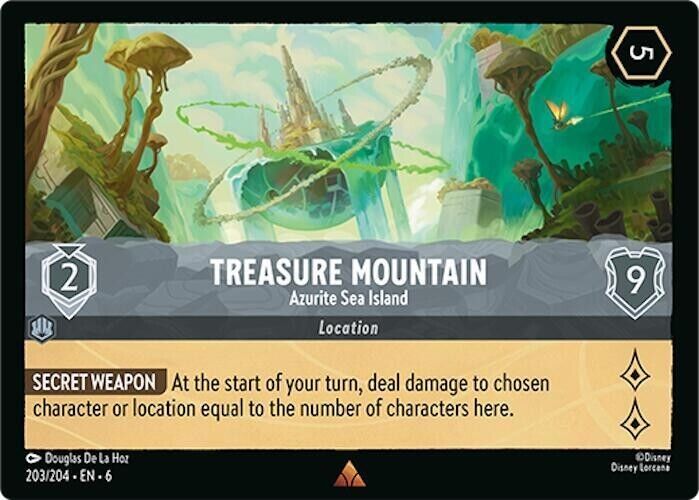 Treasure Mountain Azurite Sea Island Non-Foil Disney Lorcana