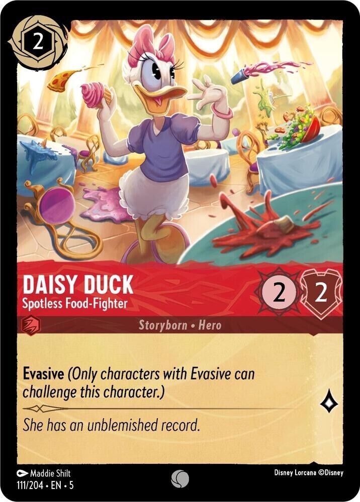 Daisy Duck Spotless Food-Fighter Cold Foil Disney Lorcana 111/204