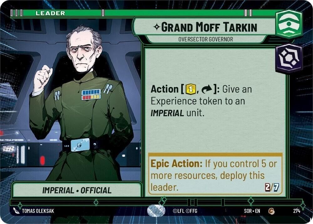 Grand Moff Tarkin - Oversector Governor (Hyperspace) (Non-Foil) SOR SWU