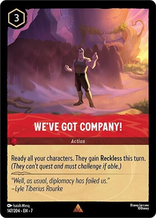 We've Got Company! Non-Foil Disney Lorcana 147/204 Archazia's Island