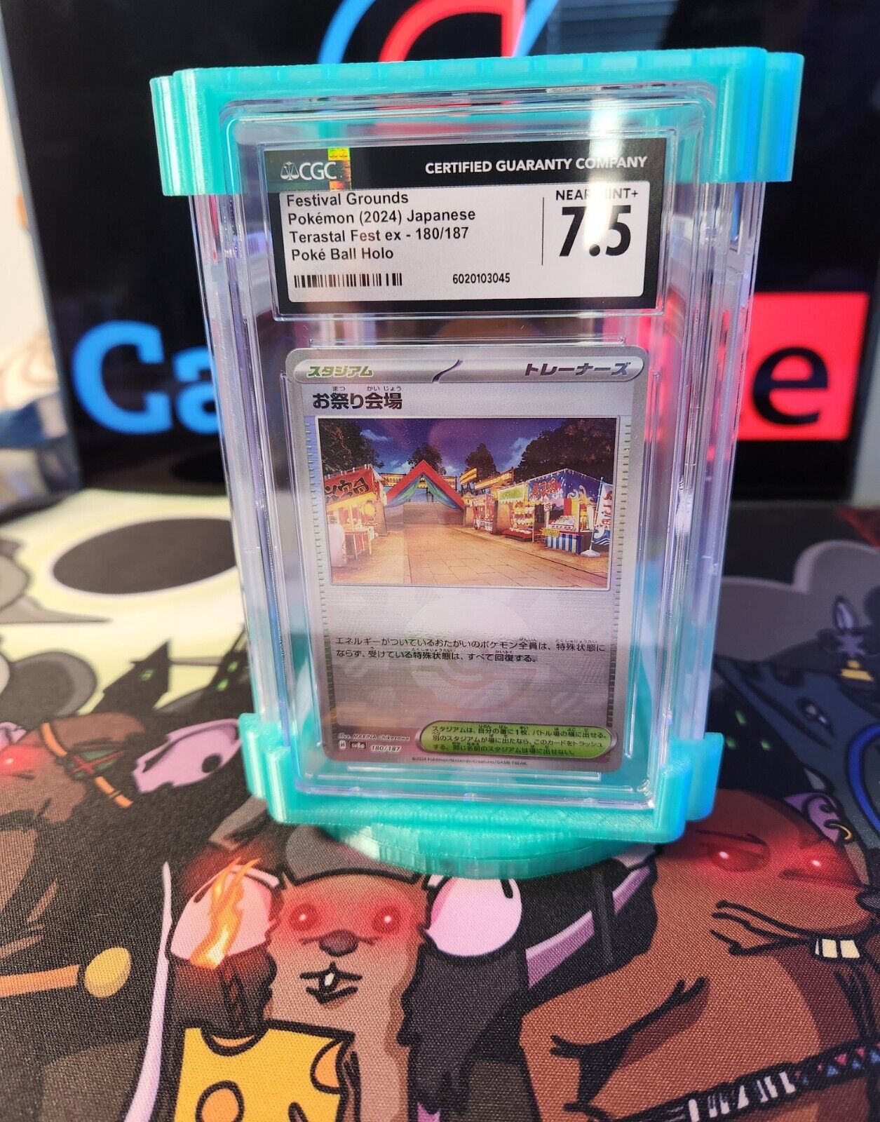 Graded Card Stand - Compatible with PSA/CGC - Turnable 360 Display - SlabTower