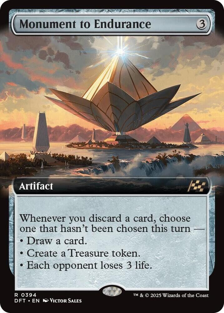 Monument to Endurance (Extended Art) (Foil) Aetherdrift MTG
