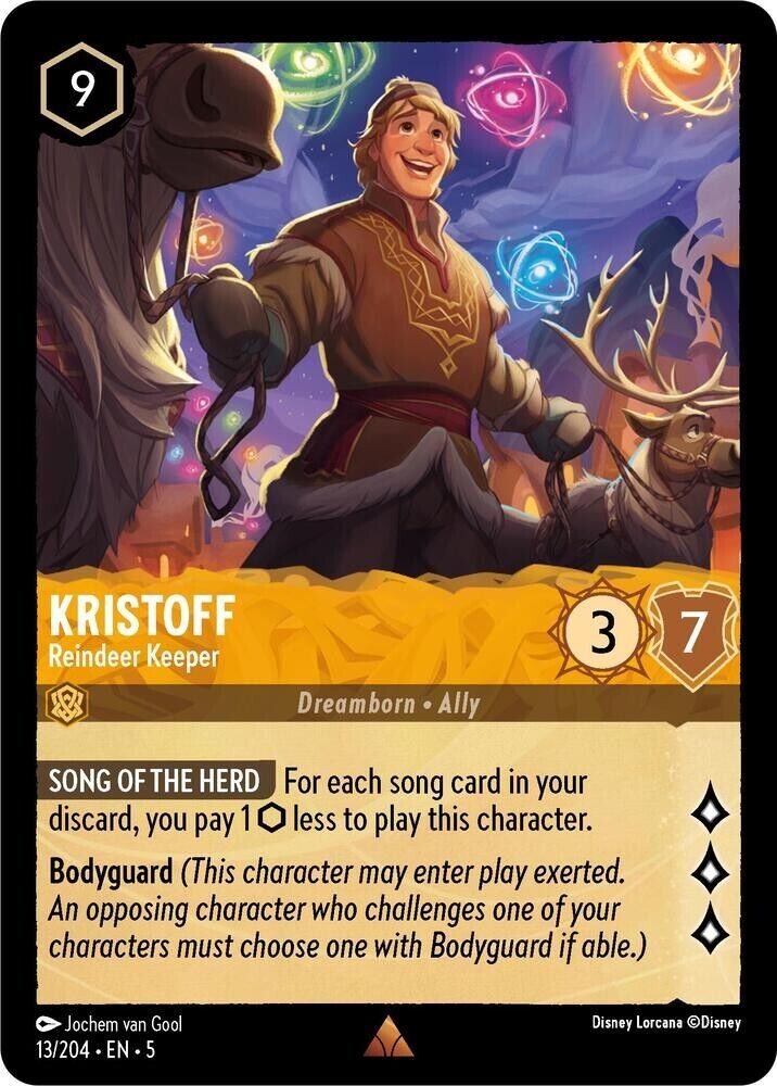 Kristoff Reindeer Keeper Non-Foil Disney Lorcana 13/204