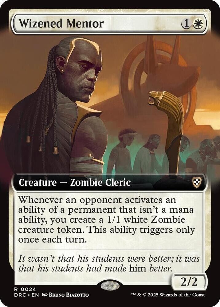 Wizened Mentor (Extended Art) (Non-Foil) Aetherdrift MTG