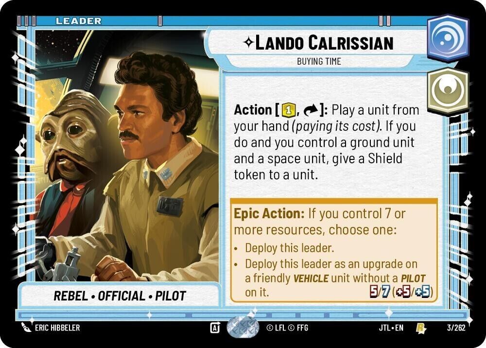 Lando Calrissian - Buying Time (Non-Foil) JTL SWU