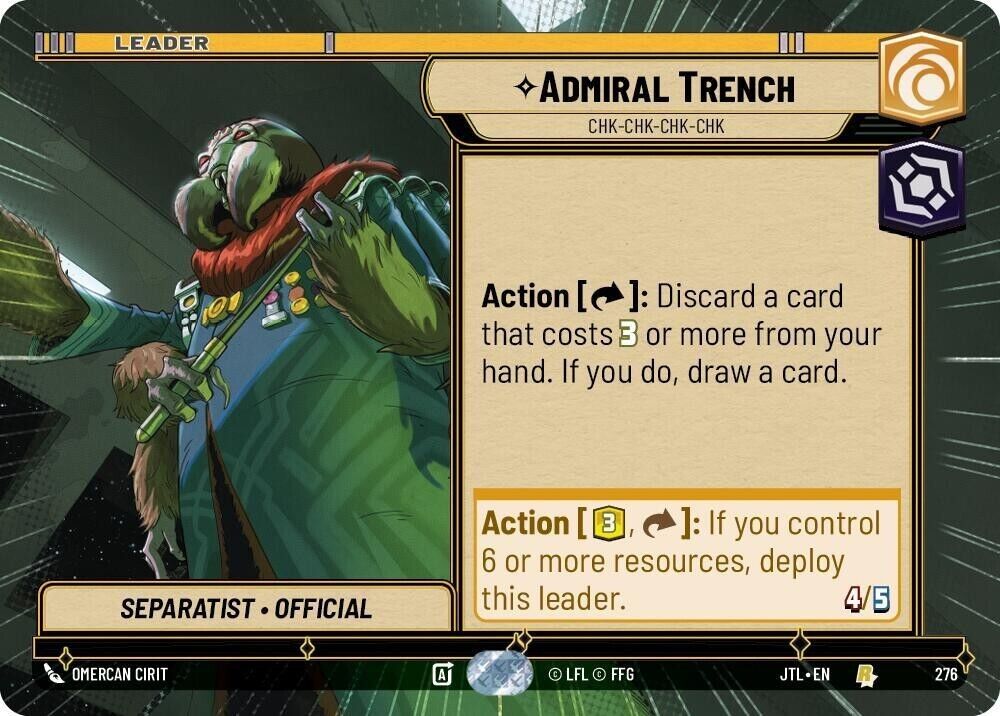 Admiral Trench - Chk-chk-chk-chk (Hyperspace) (Non-Foil) JTL SWU