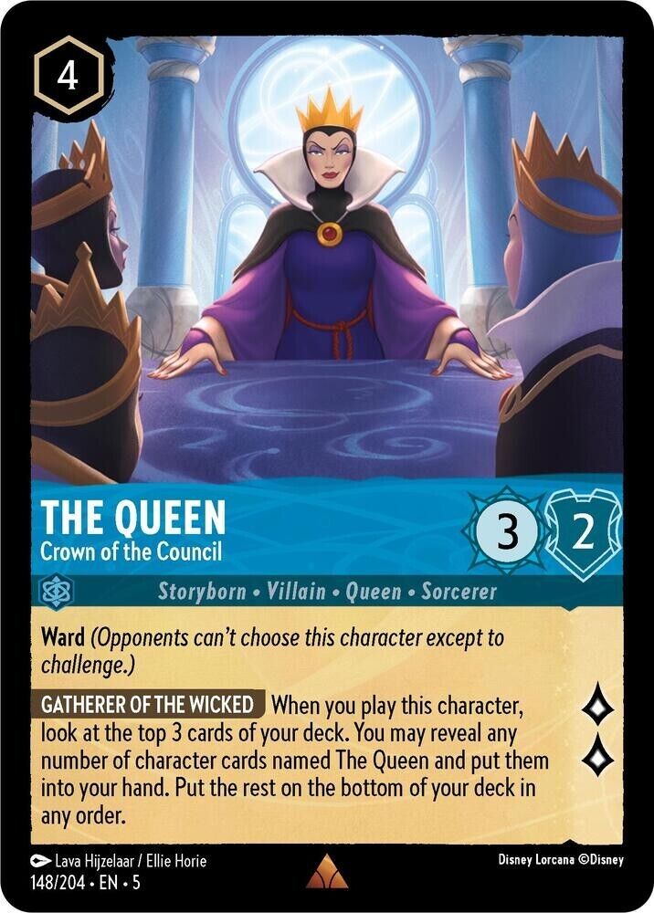 The Queen Crown of the Council Cold Foil Disney Lorcana