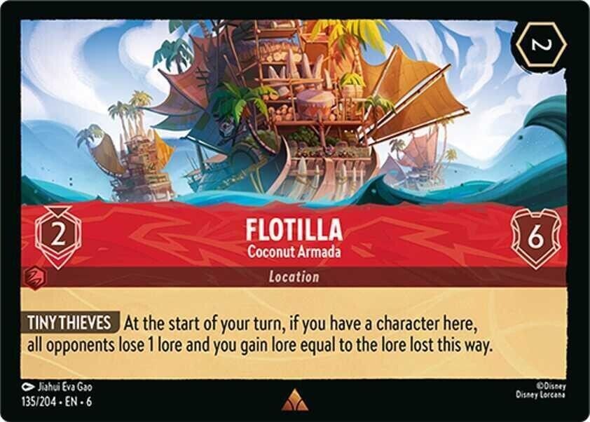 Flotilla Coconut Armada Non-Foil Disney Lorcana 135/204