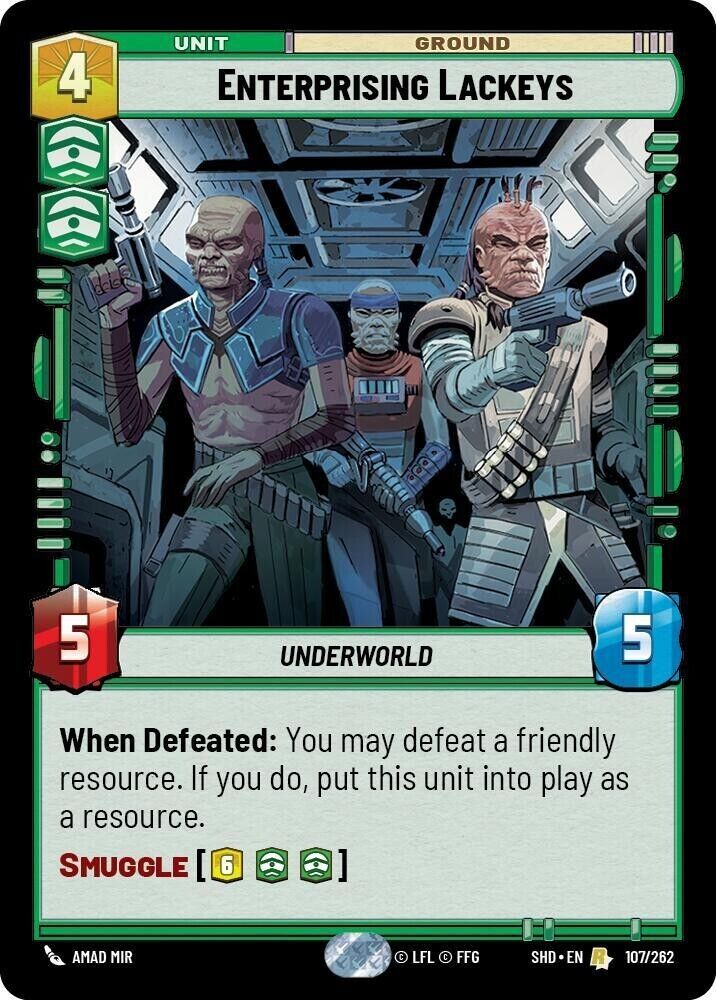 Enterprising Lackeys (Foil) SWU