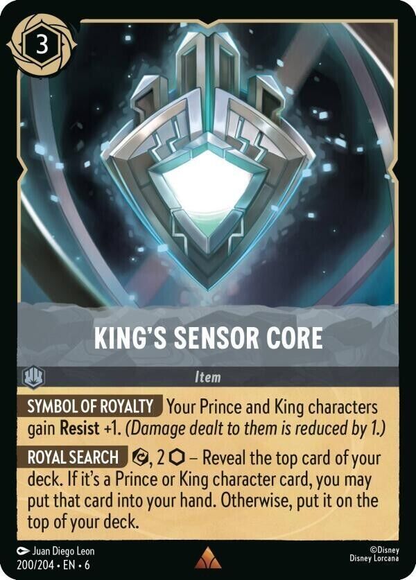 King's Sensor Core Non-Foil Disney Lorcana