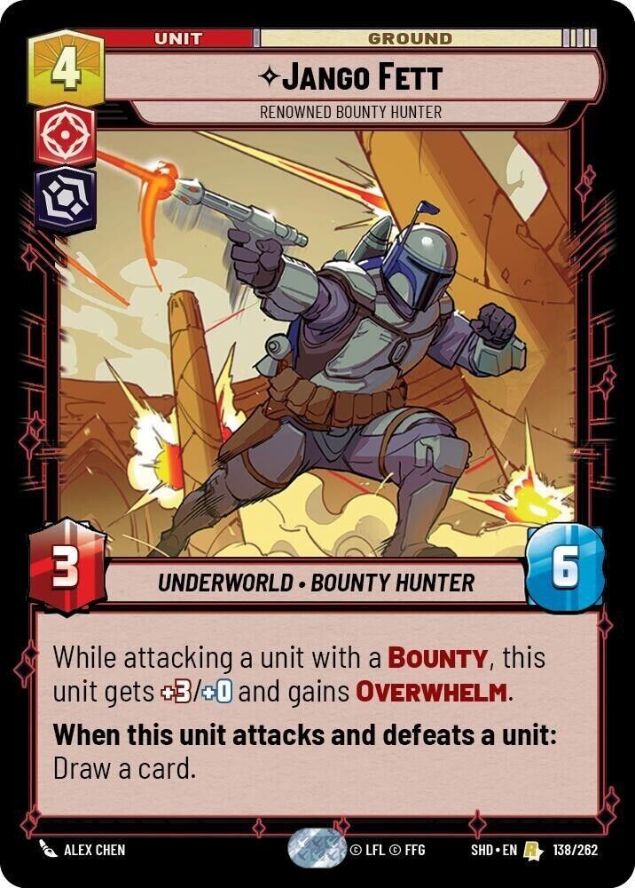 Jango Fett - Renowned Bounty Hunter (Non-Foil) SWU