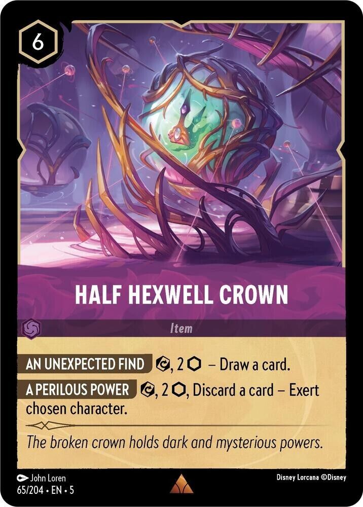 Half Hexwell Crown Non-Foil Disney Lorcana 65/204