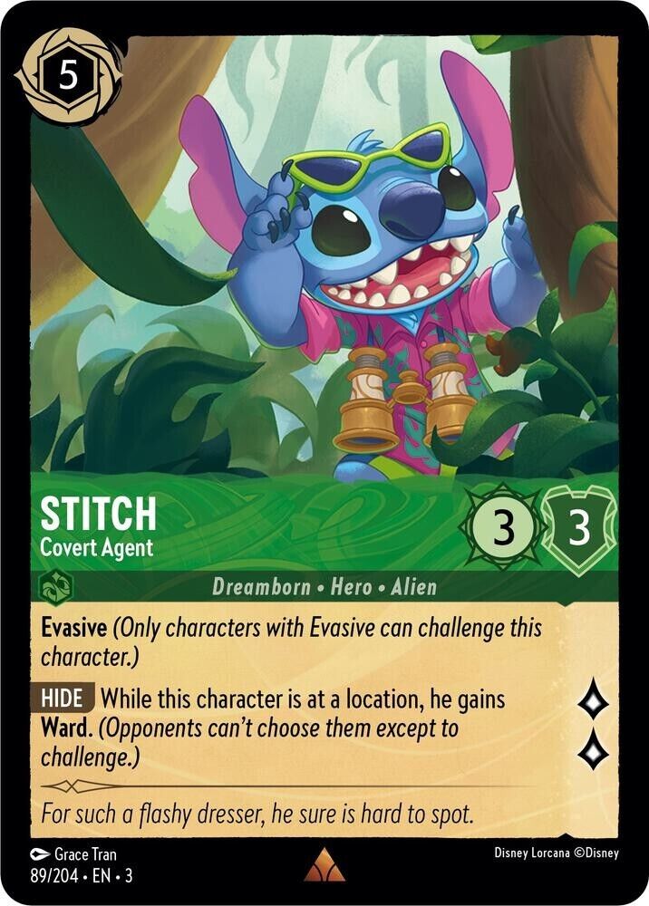 Stitch Covert Agent Non-Foil Disney Lorcana