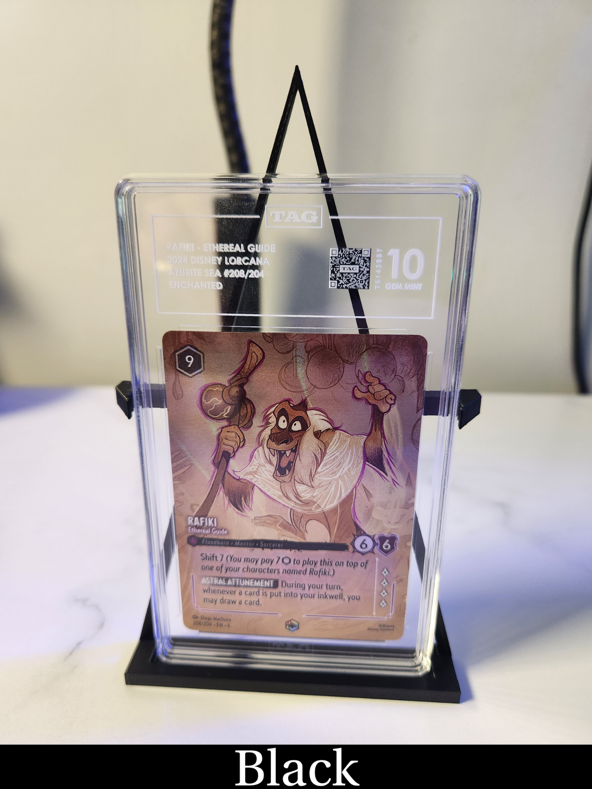 Graded Card Stand Tri - Compatible with TAG/PSA/CGC - Turnable 360 Card Display