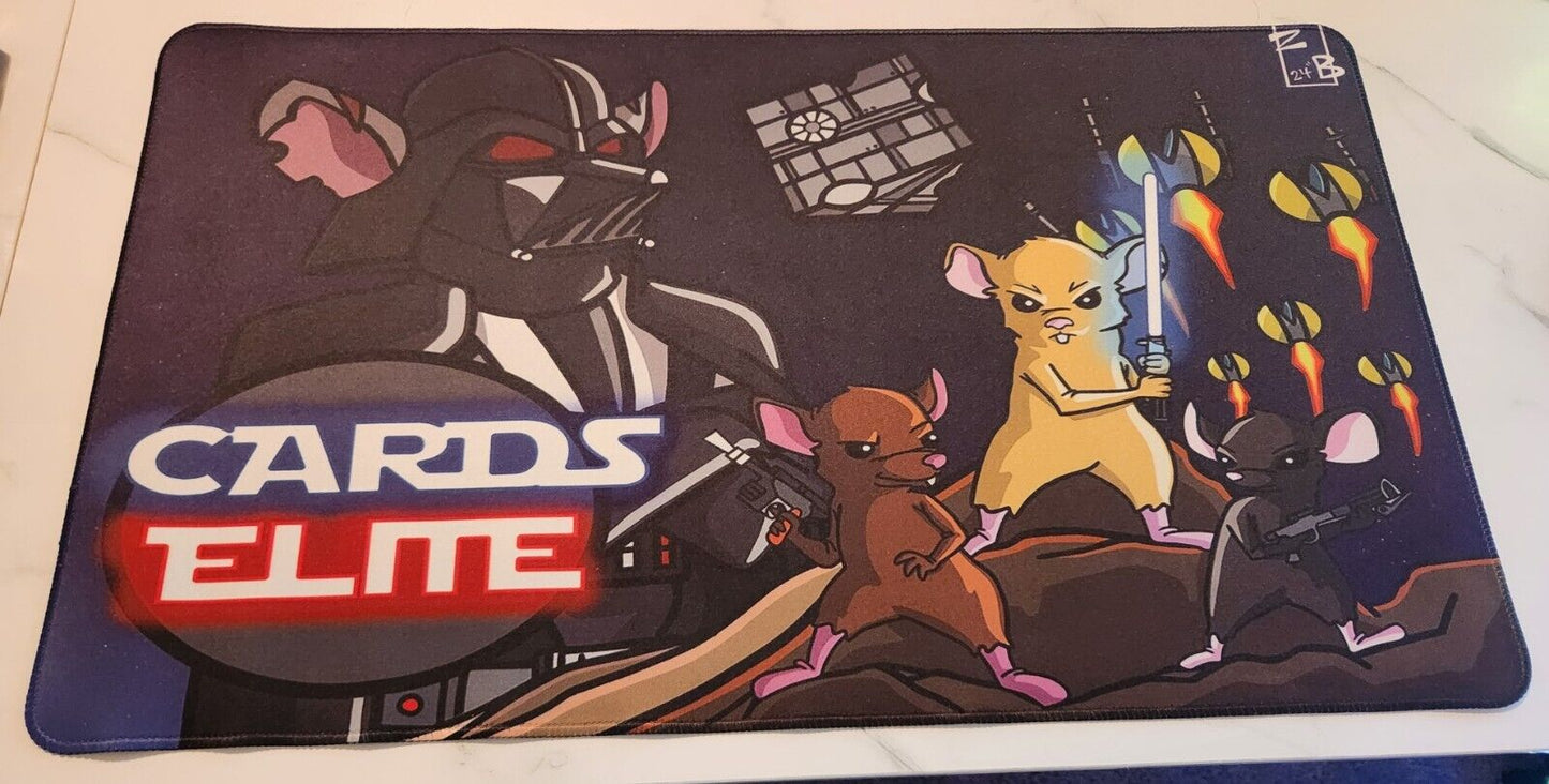 Pokemon MTG Star Wars 24in x 14in CardsElite Playmat, "Star Rats"