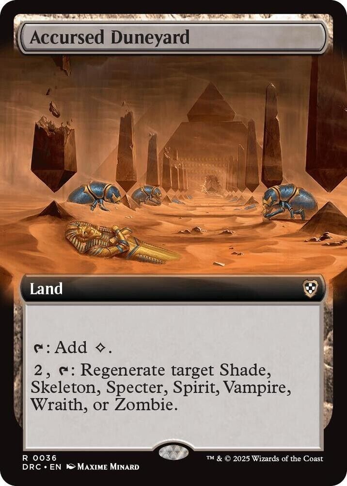 Accursed Duneyard (Extended Art) (Non-Foil) Aetherdrift MTG