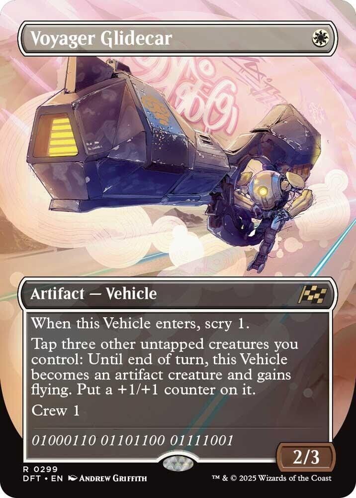 Voyager Glidecar (Borderless) (Non-Foil) Aetherdrift MTG