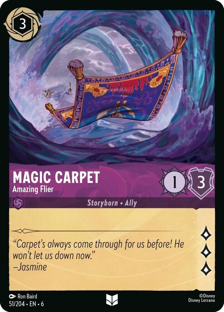 Magic Carpet Amazing Flier Cold Foil Disney Lorcana 51/204