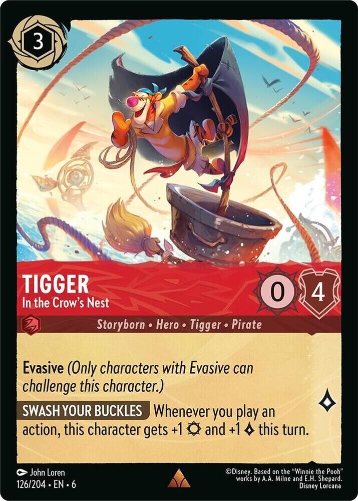 Tigger In the Crow's Nest Non-Foil Disney Lorcana 126/204