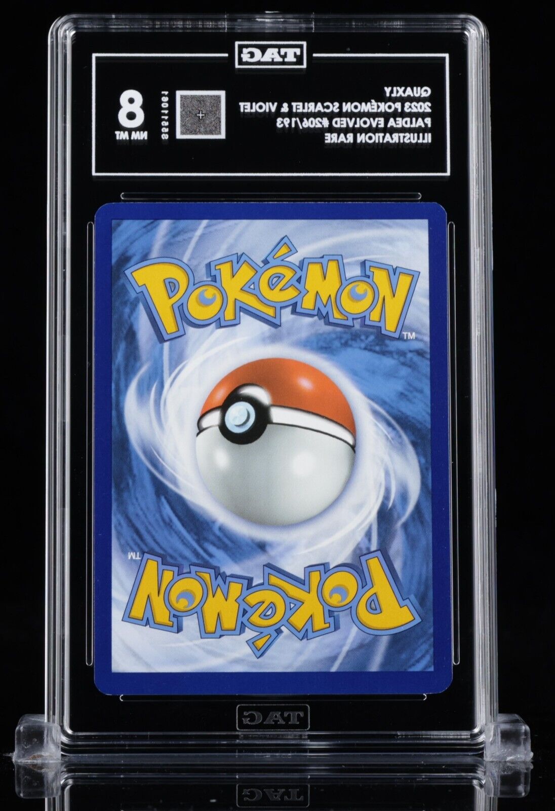 Pokemon TAG 8 MT Quaxly #206/193 Illustration Rare Paldea Evolved Graded