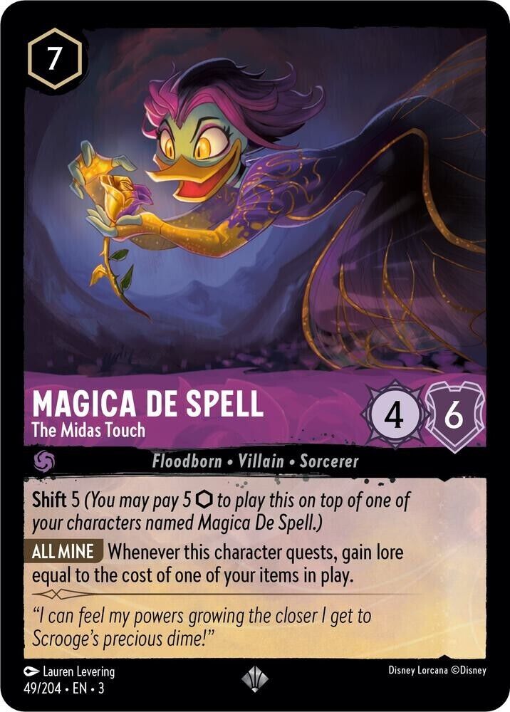 Magica De Spell The Midas Touch Non-Foil Disney Lorcana