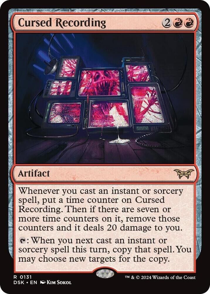 Cursed Recording (0131) (Foil) MTG