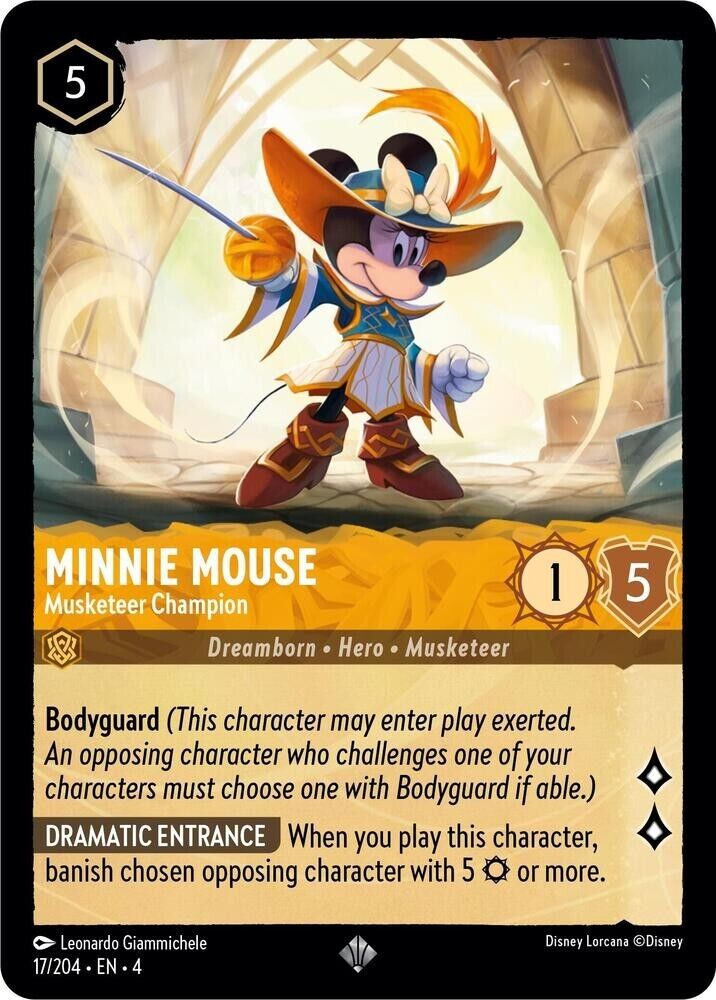 Minnie Mouse Musketeer Champion Non-Foil Disney Lorcana