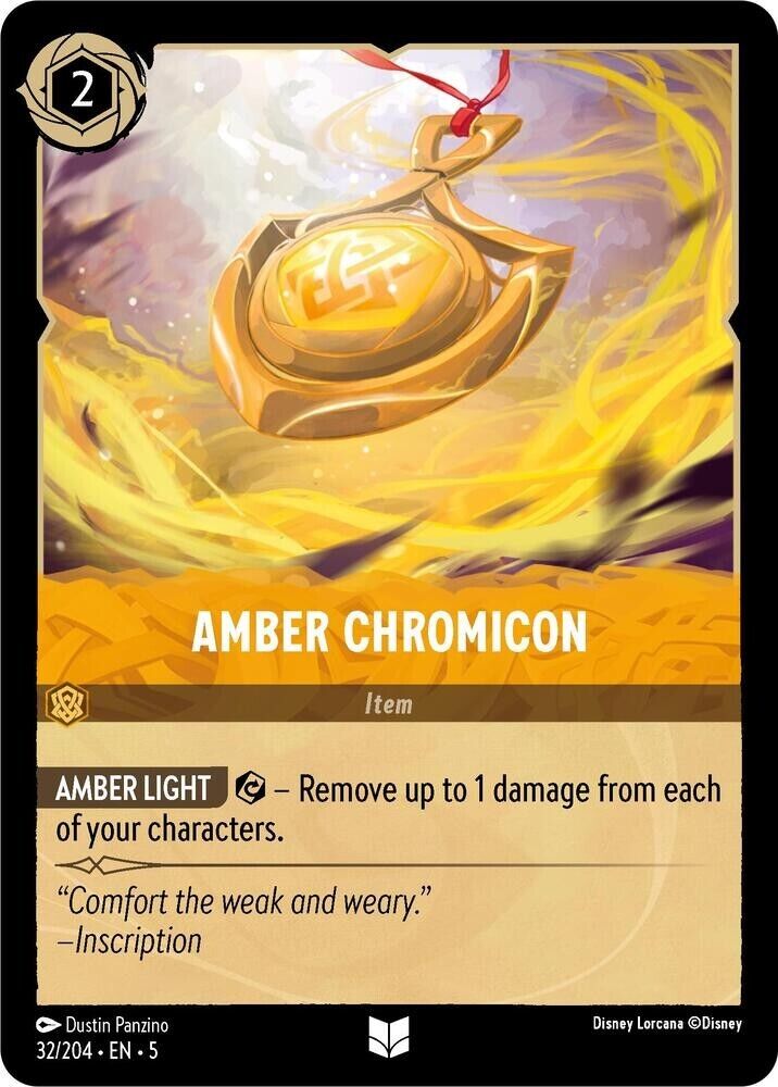 Amber Chromicon Cold Foil Disney Lorcana 32/204