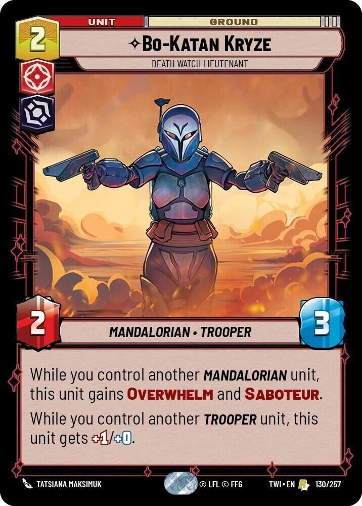 Bo-Katan Kryze - Death Watch Lieutenant (Non-Foil) SWU