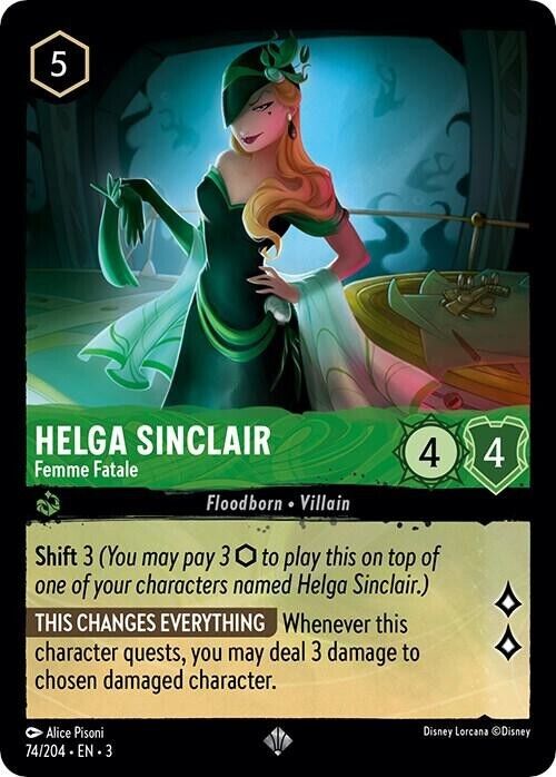 Helga Sinclair Femme Fatale Non-Foil Disney Lorcana